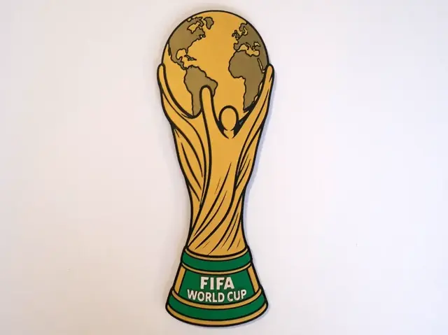 HueForge model: FIFA World Cup Trophy (3 hour print, no glue) by Freshly Printed 3D