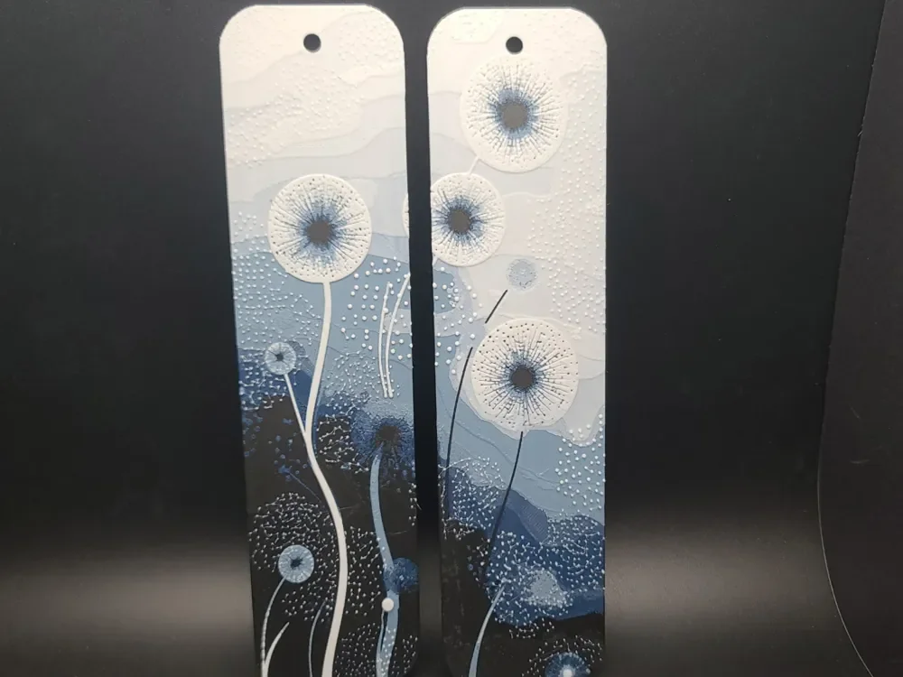 Dandelion Bookmarks by the_bearded_jedi HueForge model: Dandelion Bookmarks by the_bearded_jedi