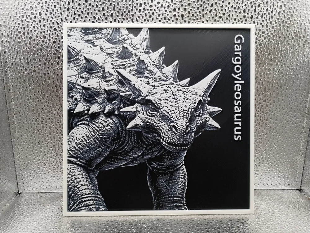 Gargoyleosaurus - Hueforge by Borishotch Industries HueForge model: Gargoyleosaurus - Hueforge by Borishotch Industries