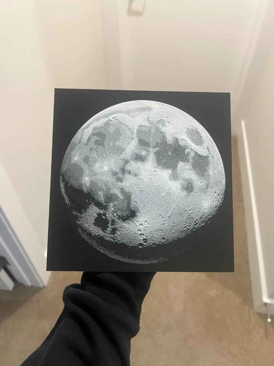 Moon Art Hueforge by RP47 Designs HueForge model: Moon Art Hueforge by RP47 Designs