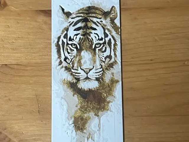 HueForge model: Tiger bookmark by Morganja