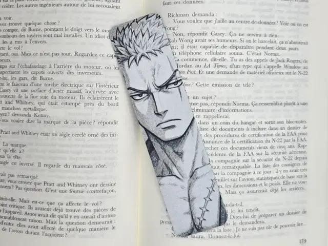 HueForge model: Bookmark Portait Roronoa zorro One piece by Kactus Fpv