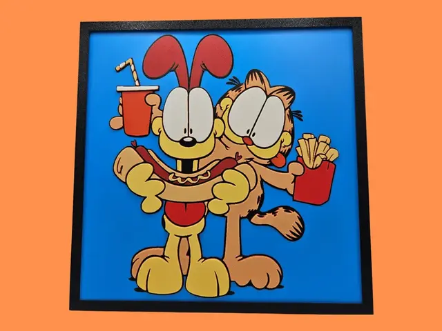 HueForge model: Garfield and Odie by BusyKikiBee