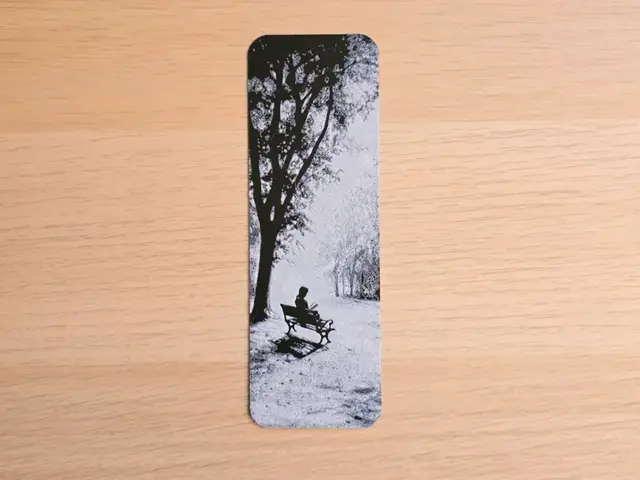HueForge model: Girl Reading Under The Tree Bookmark by Atrus Design