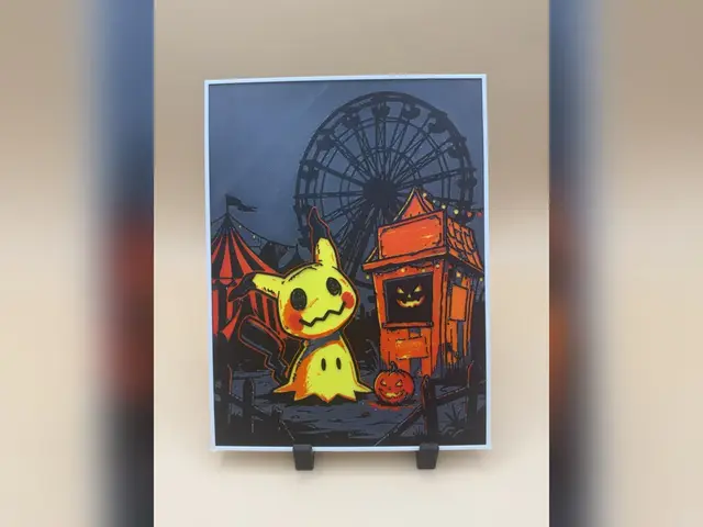 Mimikyu Haunted Carnival HueForge Print