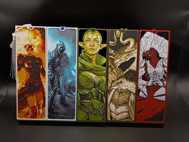 HueForge model: Magic the Gathering Bookmarks by 3djd