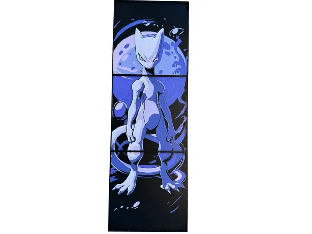HueForge model: MewTwo - Pokemon Hueforge - 600x200mm by Canadian Gamer