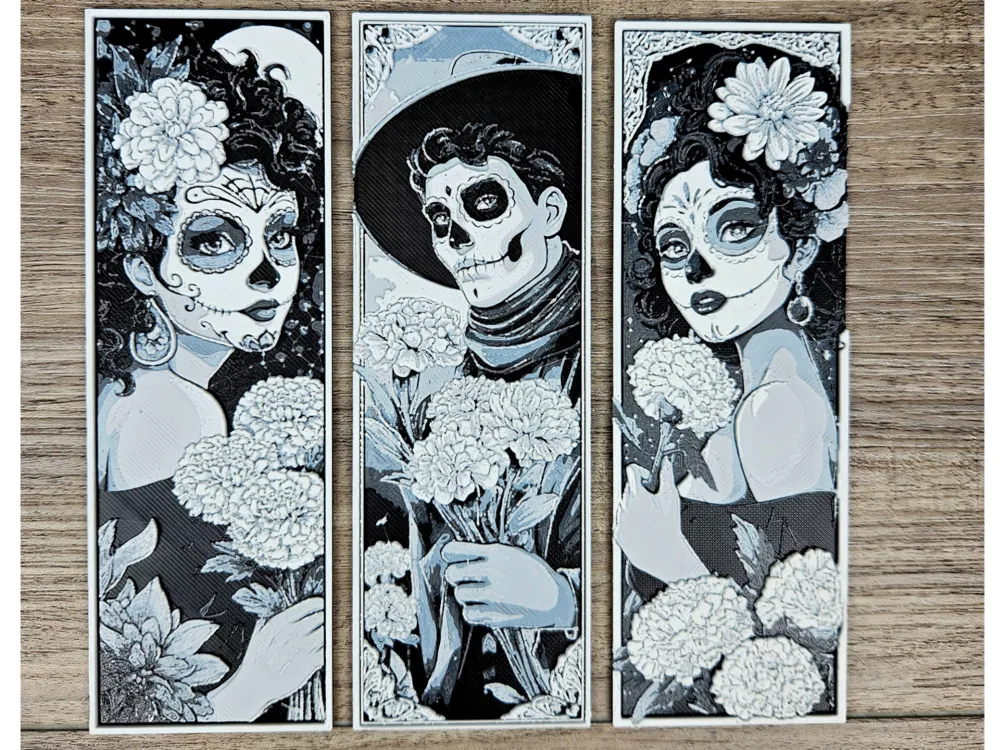 Cinco de Mayo Bookmarks by BusyKikiBee HueForge model: Cinco de Mayo Bookmarks by BusyKikiBee