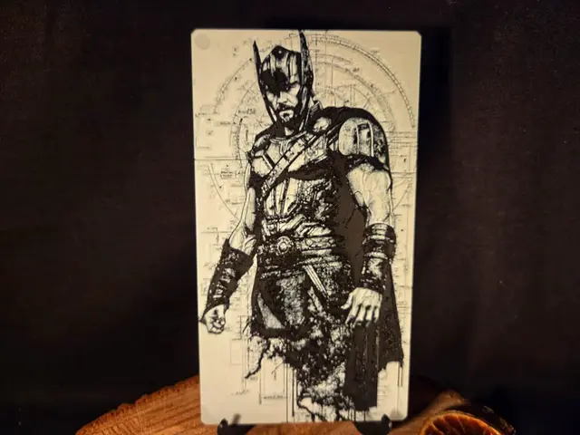 HueForge model: Thor - Marvel inspired - hueforge 110x200mm by EternalDesigns3D