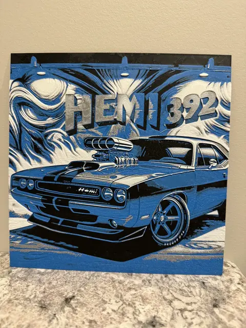 HueForge model: Dodge Charger 392 - Hueforge by Canadian Gamer