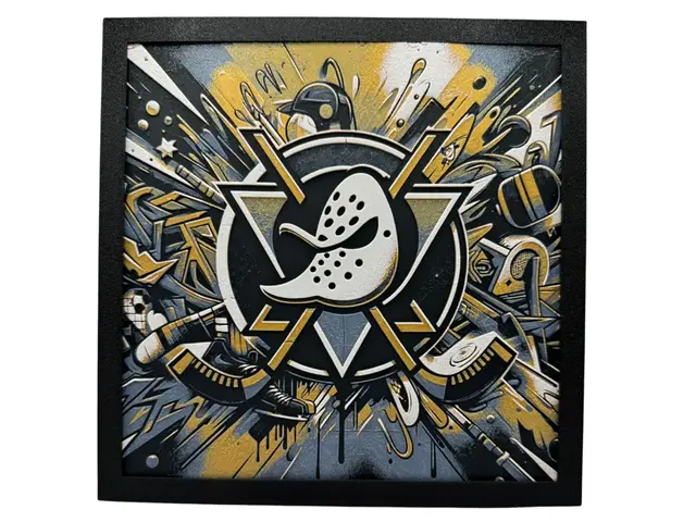 HueForge model: Classic - Anaheim Ducks - NHL Hueforge by Canadian Gamer