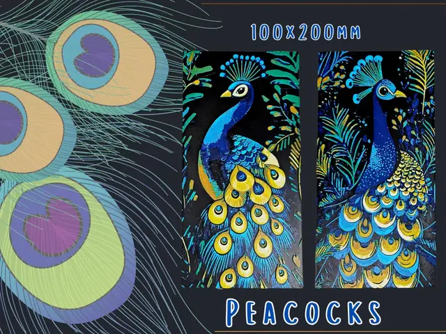 HueForge model: Peacocks by BusyKikiBee