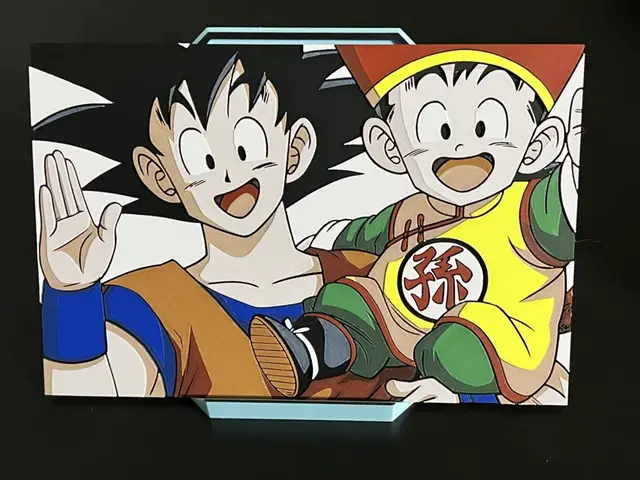 HueForge model: Goku and Gohan Together Dragon Ball Hueforge by FantasyZ