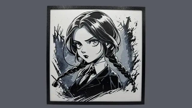HueForge model: Wednesday Addams - Hueforge by Canadian Gamer