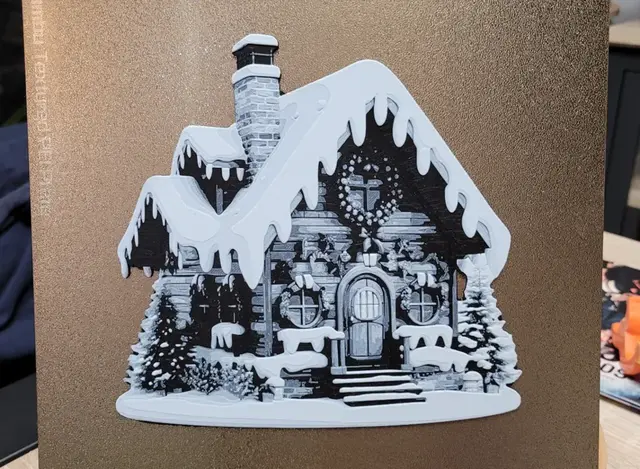HueForge model: North Pole Cottage - House Hueforge by Vincent111