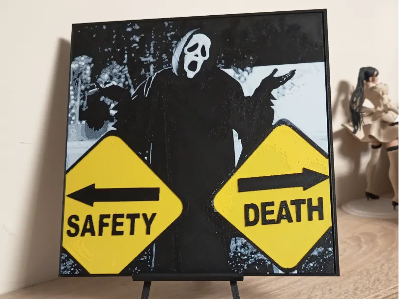 Ghostface Safety Death Hueforge by 3DNesy HueForge model: Ghostface Safety Death Hueforge by 3DNesy