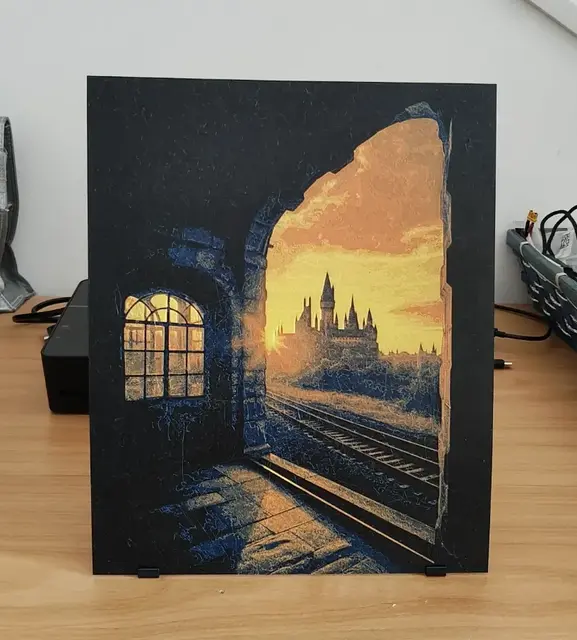 HueForge model: Hogwarts train station Harry Potter Hueforge by enricoRE