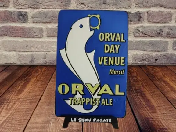 HueForge model: Plaque Vintage Orval Hueforge by leshowpatate
