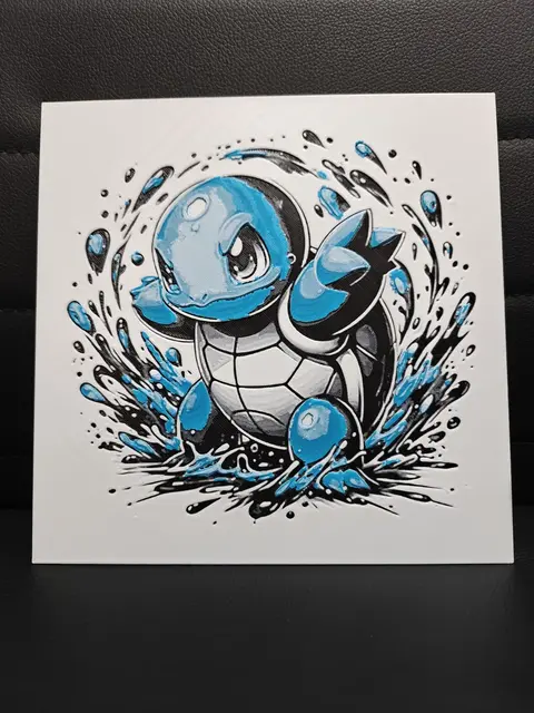 HueForge model: Squirtle by TheHueforgeLady