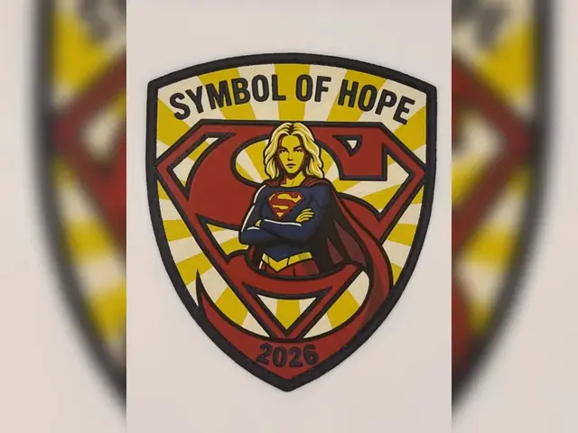 Symbol of Hope Supergirl hueforge Badge