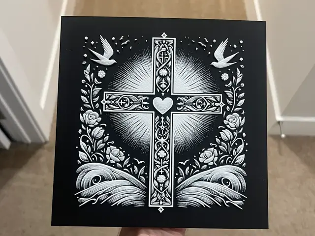 HueForge model: Cross Art Hueforge by RP47 Designs