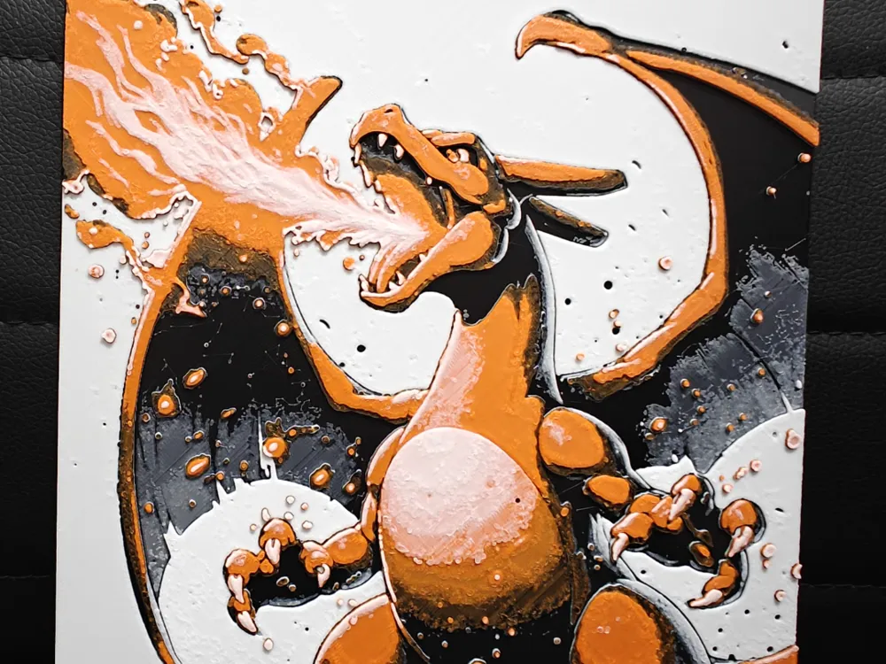 Charizard Attack by TheHueforgeLady HueForge model: Charizard Attack by TheHueforgeLady