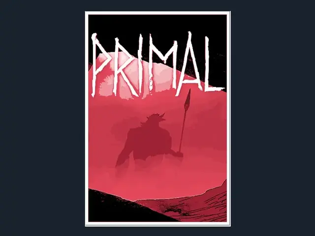 HueForge model: Primal (Series Poster - HueForge) by HugheCraft