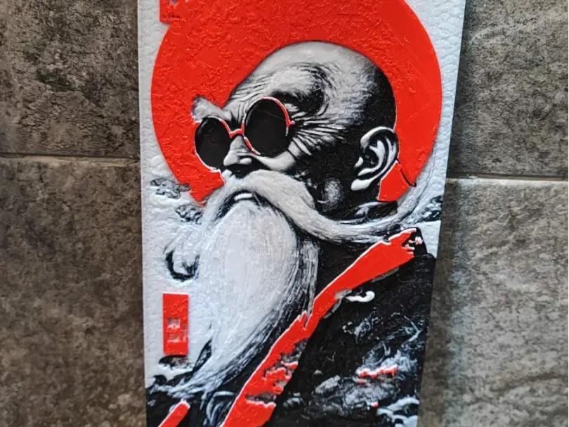 Master Roshi by Garuda3D HueForge model: Master Roshi by Garuda3D
