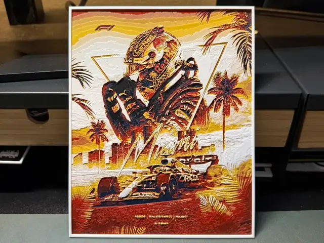 HueForge model: Max Verstappen Miami HueForge by liv_3d