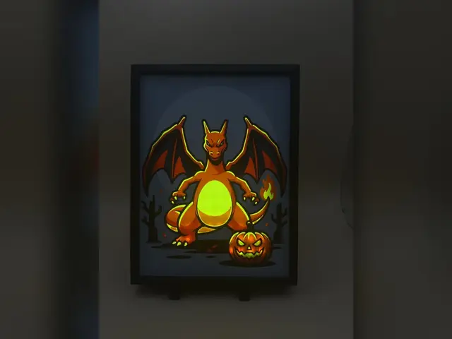 Halloween Charizard HueForge Print