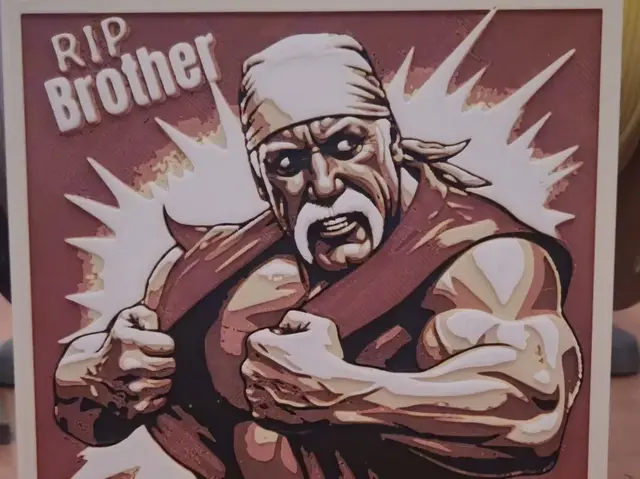 HueForge model: Hulk Hogan tribute by Buntsta