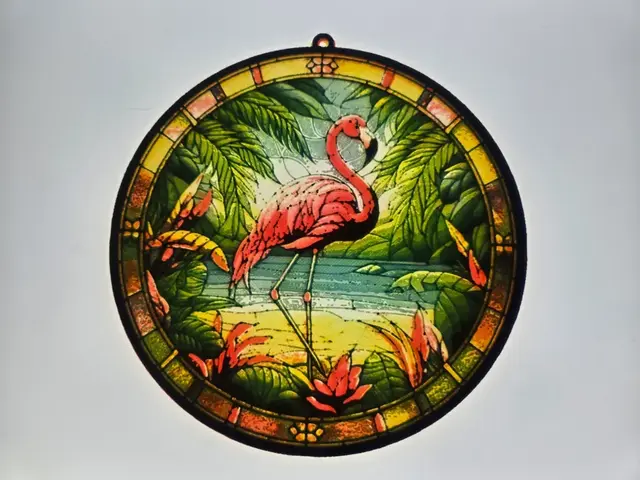 HueForge model: HueForge Stained Glass Flamingo by tlavedas