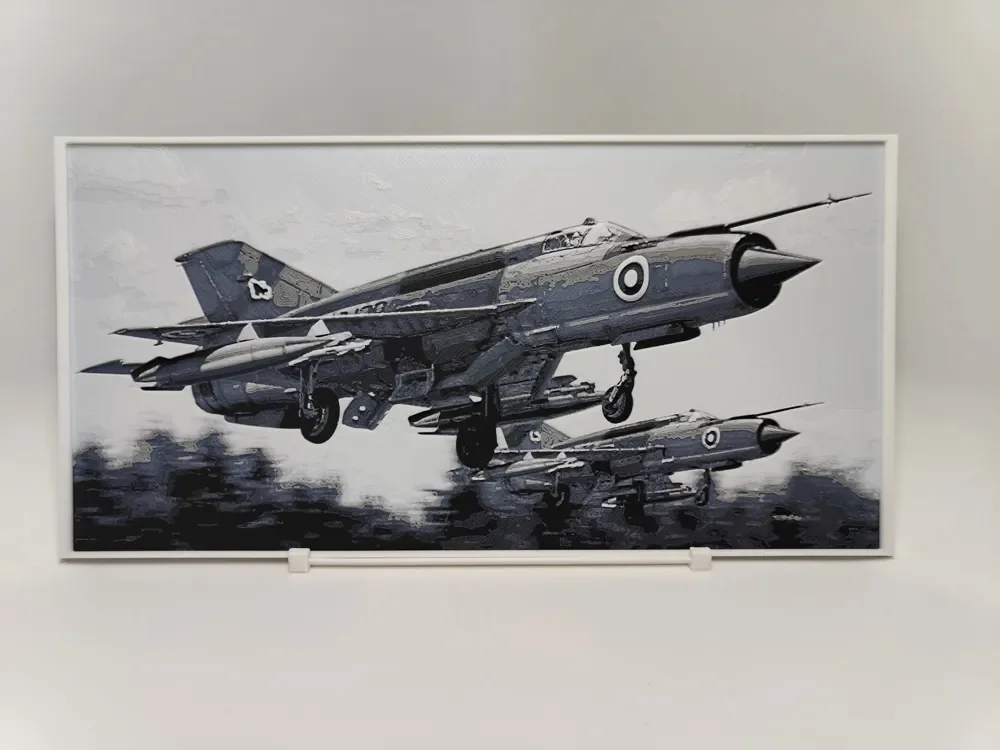 MiG-21bis - Hueforge by BeaN HueForge model: MiG-21bis - Hueforge by BeaN