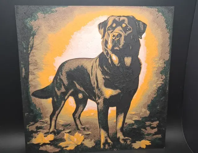 HueForge model: Rottweiler Hueforge by the_bearded_jedi