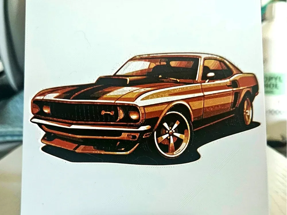 Muscle Car 2 by Mano's 3d_Art HueForge model: Muscle Car 2 by Mano's 3d_Art