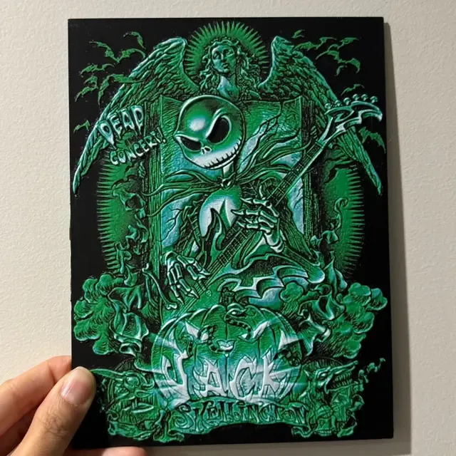 HueForge model: Jack Skellington Band Poster by cyanidesugar