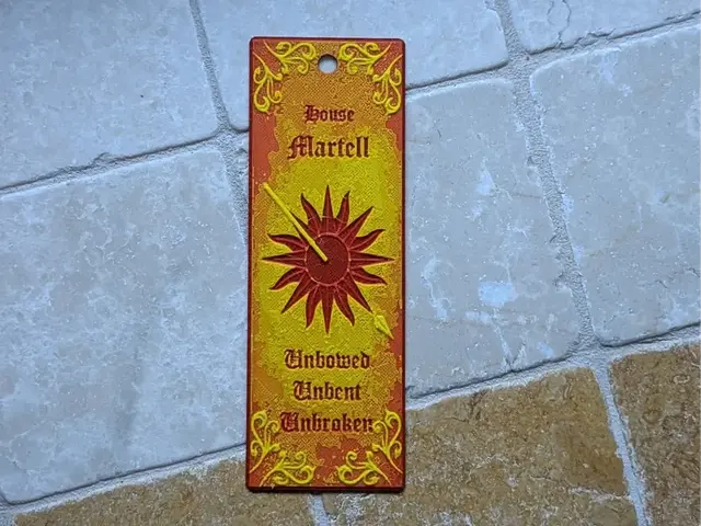 A Game of Throne Bookmark - House Martell