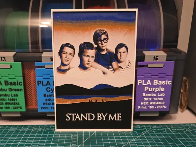 HueForge model: Stand by Me Movie Poster - Hueforge Art by Lumpy3D