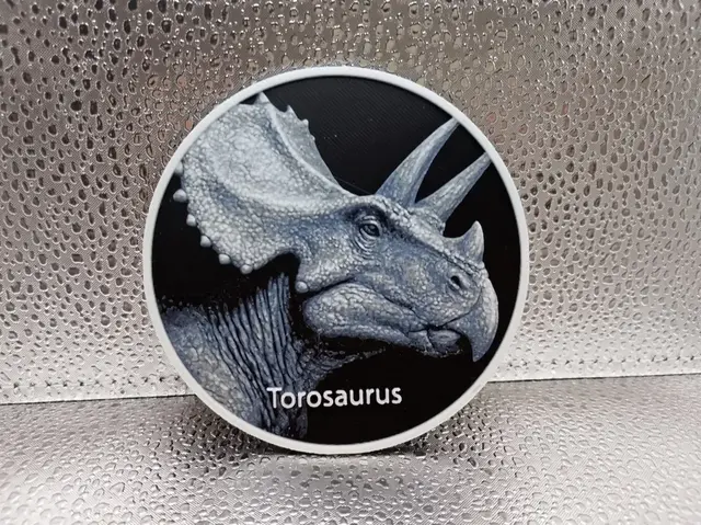 HueForge model: Torosaurus Coaster hueforge by Borishotch Industries