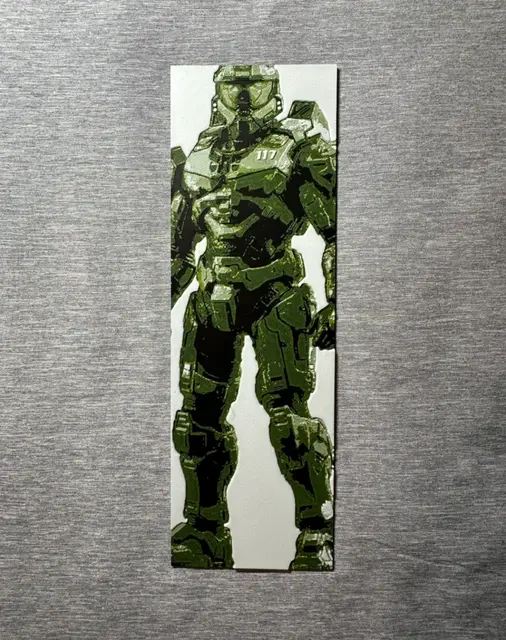 HueForge model: Master Chief Hueforge Bookmarks - 2 sizes by Hey Ben