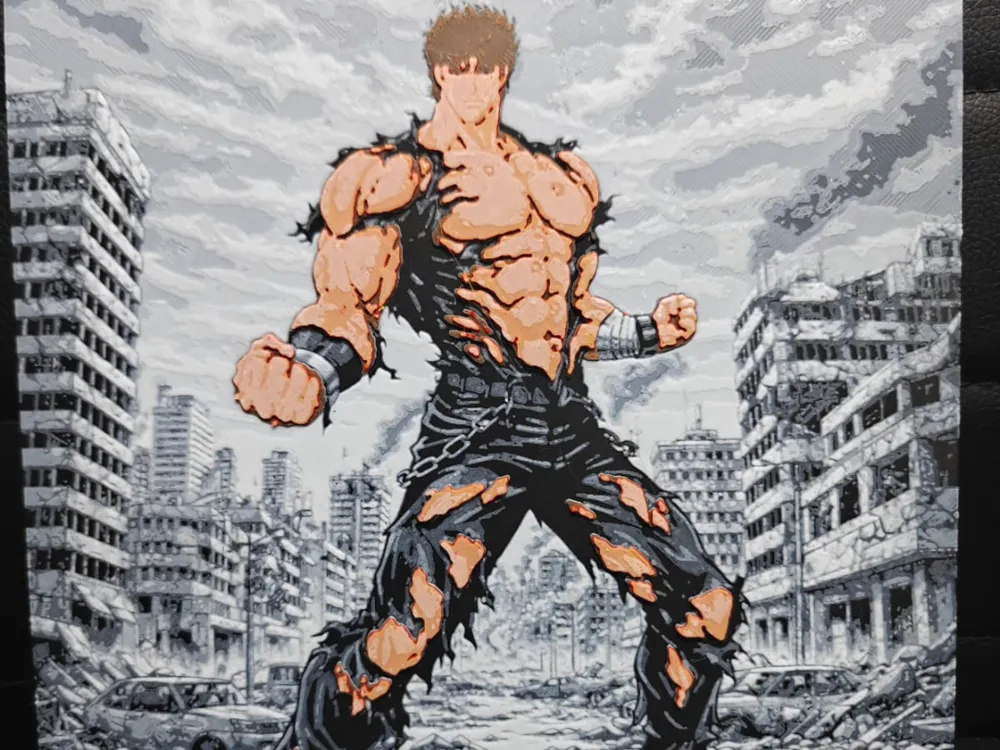 Ken Fist of the North Star by TheHueforgeLady HueForge model: Ken Fist of the North Star by TheHueforgeLady
