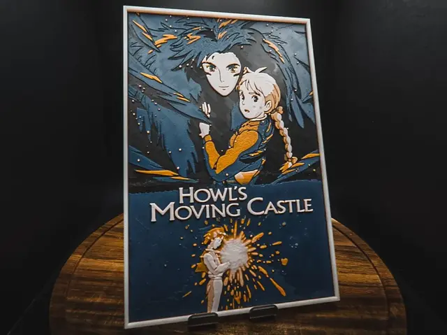 Howl's Moving Castle (Movie Poster - HueForge)