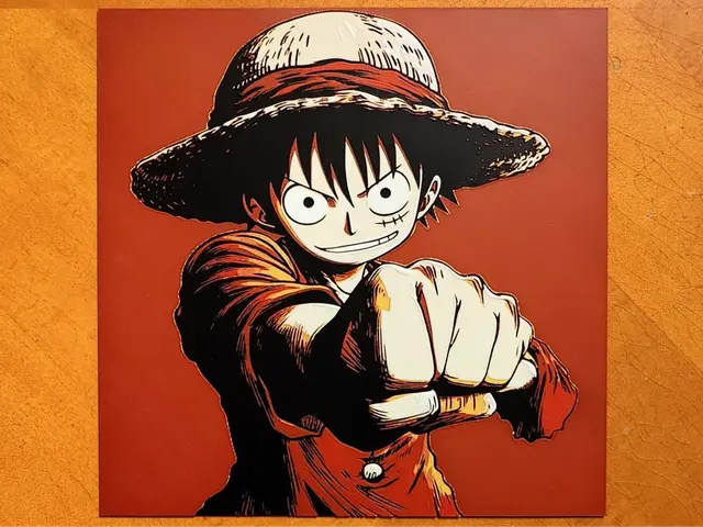 HueForge model: Luffy - One Piece - 4 Colours by Sarge