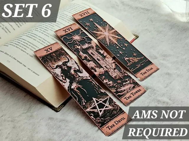 HueForge model: Tarot Bookmarks - (Set 6 Major Arcana) by C3D