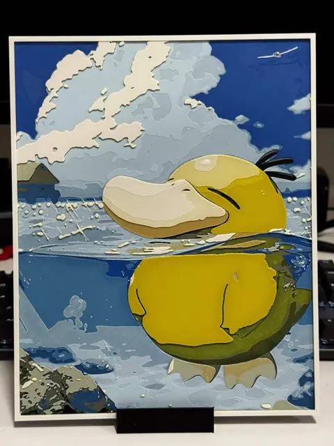 HueForge model: Psyduck Ascended Heroes Miniforge by Strata Prints