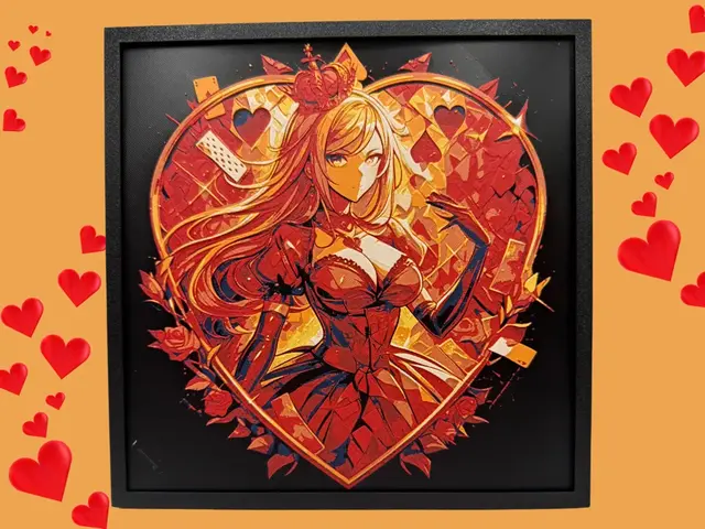 HueForge model: Queen of Hearts by Canadian Gamer