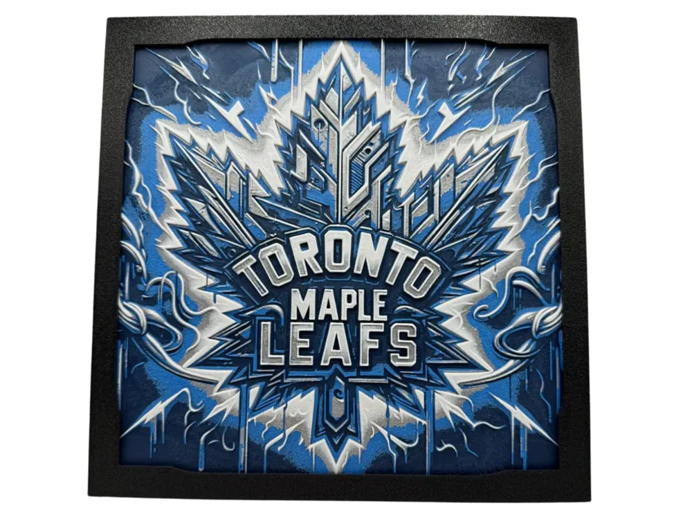 Toronto Maple Leafs - Hueforge Logo by Canadian Gamer HueForge model: Toronto Maple Leafs - Hueforge Logo by Canadian Gamer