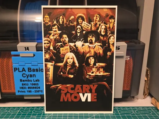 HueForge model: Scary Movie 6 Movie Poster - Hueforge Art by Lumpy3D