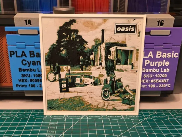 HueForge model: Oasis "Be Here Now" Album - Hueforge Art by Lumpy3D