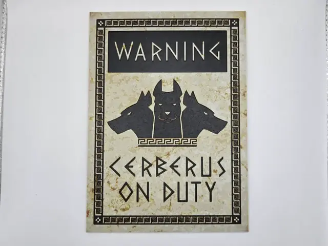 HueForge model: Sign Warning Cerberus by Kactus Fpv